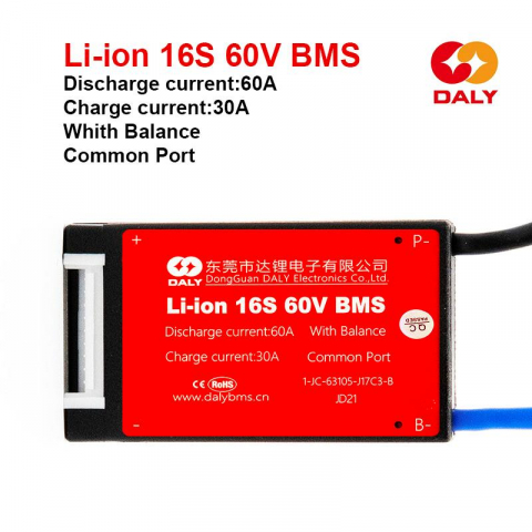 BMS-uri Litiu-Ion - BMS Litiu Ion 16S 60A (60V)