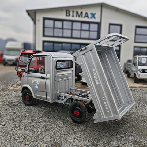 Camioneta Electrica cu remorca basculabila, motor 1500W max, viteza max 25km/h, F-Klass, Omologata, CIV inclus [32]