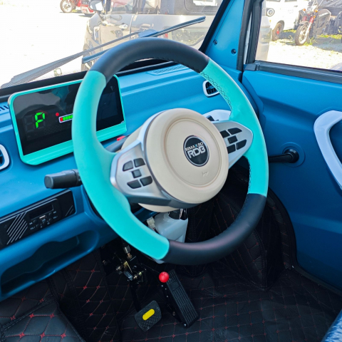 Camioneta Electrica cu remorca basculabila, motor 1500W max, viteza max 25km/h, F-Klass, Omologata, CIV inclus [23]