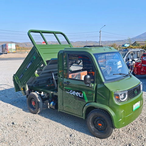 Masina Electrica 25 km/h - Camioneta Electrica cu remorca basculabila, motor 3000W, Litiu 120Ah, Autonomie 108km, Geeli E-truck