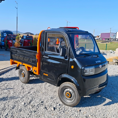 Masina Electrica 25 km/h - Camioneta Electrica cu remorca basculabila Ruris PILOT 5000S, motor 3000W, Autonomie aprox 100km, CIV inclus