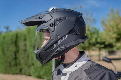 Casca Moto, ATV LS2 Pioneer 2, Adventure MX702, Negru-Galben [12]