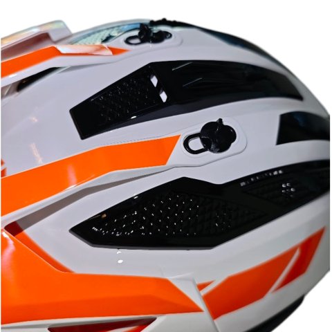 Casca Moto, ATV LS2 Pioneer 2, Adventure MX702, Alb-Portocaliu [9]