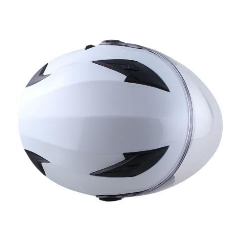 Casca scuter cu viziera si ochelari de soare RDB 708, Alb [4]
