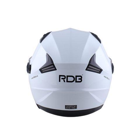 Casca scuter cu viziera si ochelari de soare RDB 708, Alb [2]