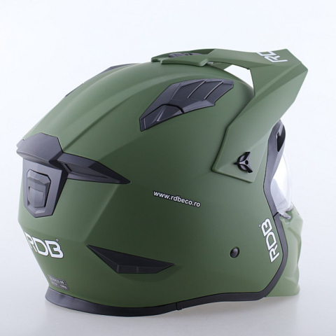 Casca moto Modulara RDB 708, Verde Mat [1]