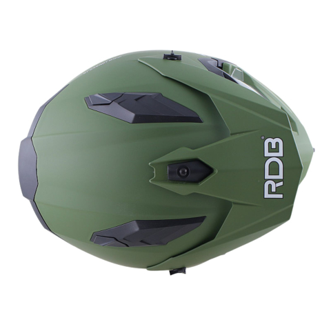Casca moto Modulara RDB 708, Verde Mat [9]