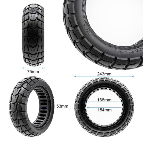 Cauciuc plin trotineta electrica 10 × 2.75 – 6.5" , Offroad [3]