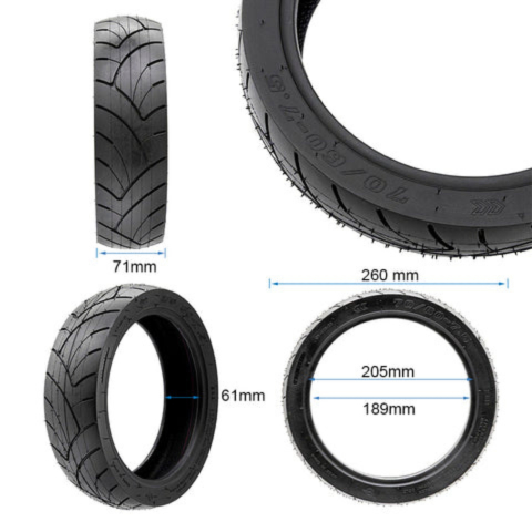 Cauciuc Trotineta Electrica 70 / 60 - 7.5" cu Gel Antipana, Strada, Segway ZT3 PRO [1]