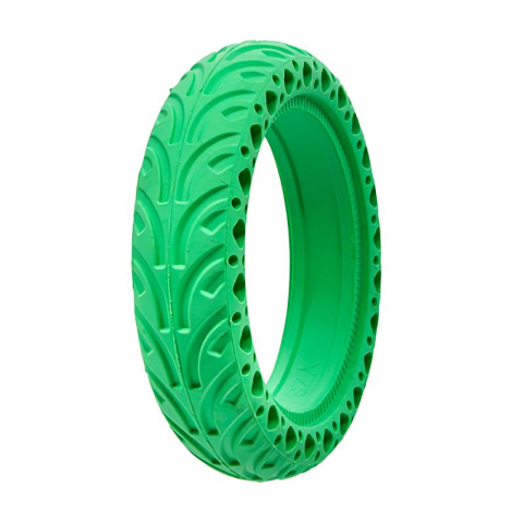 Cauciucuri Trotineta Electrica Xiaomi - Cauciuc trotineta electrica 8 1/2×2 (8.5" x 2), plin cu gauri de amortizare socuri, culoare verde