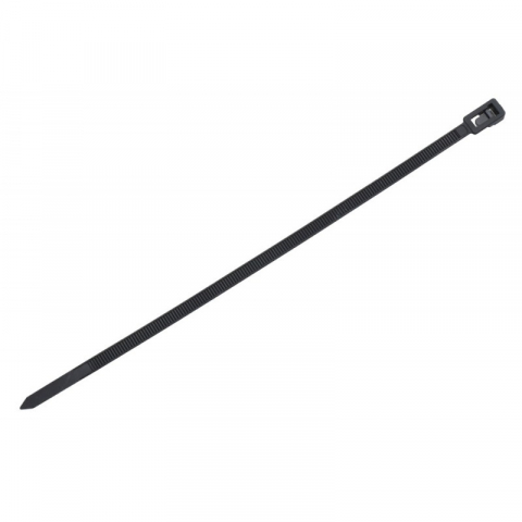 Colier de Plastic 5x200mm Negru, Reutilizabile, 100 buc per set. [4]