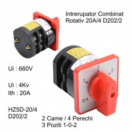 Comutator rotativ cu 2 came [3]