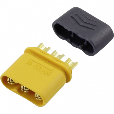Conectori - Sigurante - Conector alimentare MR30 tată (3 pini in linie)