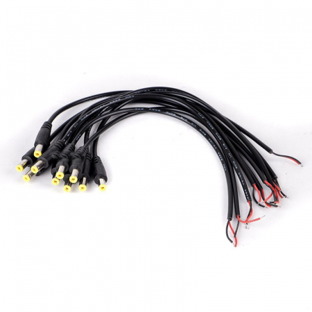Conectori - Sigurante - Conector DC 2.1x5.5mm tata cu cablu 30cm