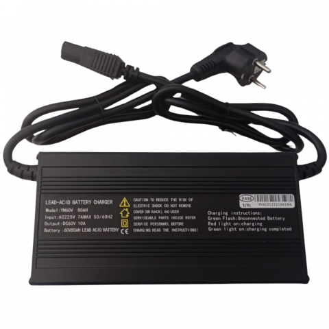Incarcator Triciclu Electric - Incarcator rapid baterii gel/acid 60V, 10A, tricicluri, masini electrice