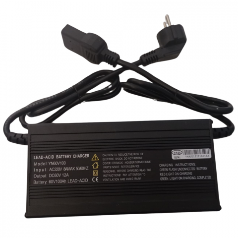 Incarcator Triciclu Electric - Incarcator rapid baterii gel/acid 60V, 12A, tricicluri, masini electrice