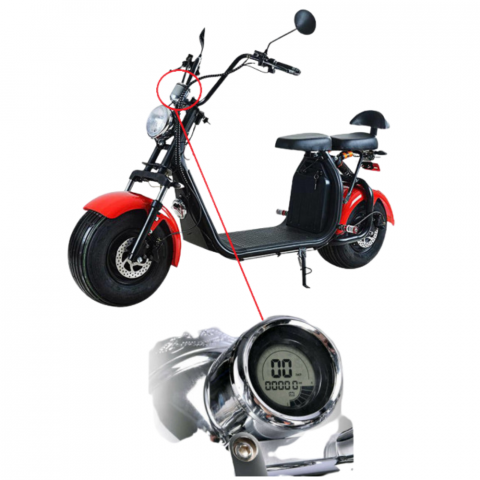 City Coco (Harley) - Display / Bord scuter electric City Coco (60V), model rotund