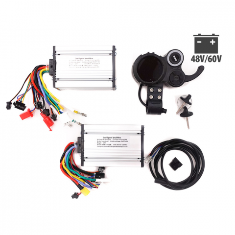 Controller Trotineta Electrica - Kit universal 2 Controllere si Display pentru trotinete dual, 2 motoare