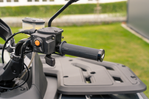 Mânere încălzite ATV SHARK 4ZONE Lock-On cu încălzitor de deget și încălzire șa, 12V [6]