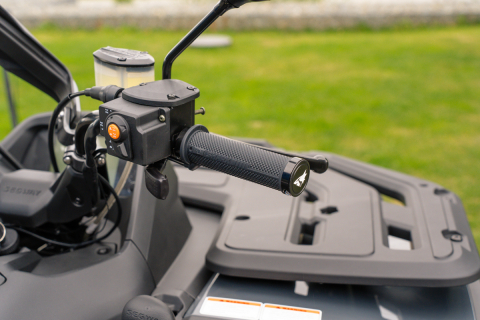 Mânere încălzite ATV SHARK 4ZONE Lock-On cu încălzitor de deget, 12V, ghidon 22 mm [6]