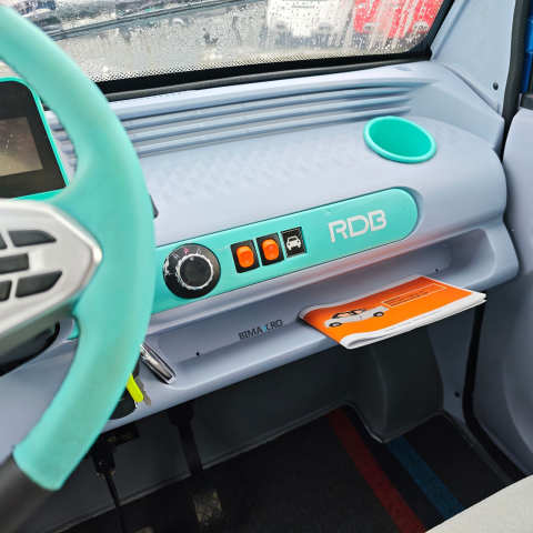 Masina Electrica 4 locuri, viteza 25km/h cu bena, motor 1500W, RDB Comby, Omologata, CIV inclus [19]