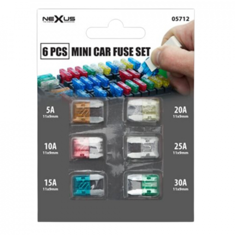 Conectori - Sigurante - Pachet de sigurante mici sau mini 5A, 10A, 15A, 20A, 25A, 30A
