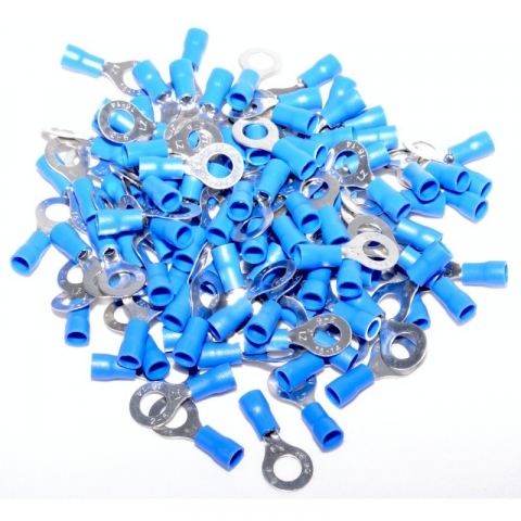 Papuc Electric Izolat Albastru tip Inel Diametru 6mm, 100Buc/Set [1]