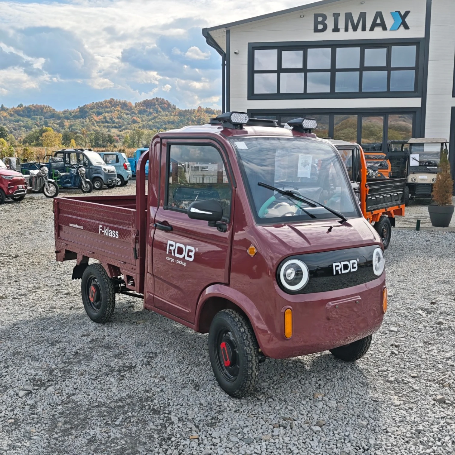 RDB F-Klass - Camioneta Electrica cu remorca basculabila, motor 1500W max, viteza max 25km/h,Omologata, CIV inclus, baterie 72V 58Ah, autonomie 34 - 50 km [33]