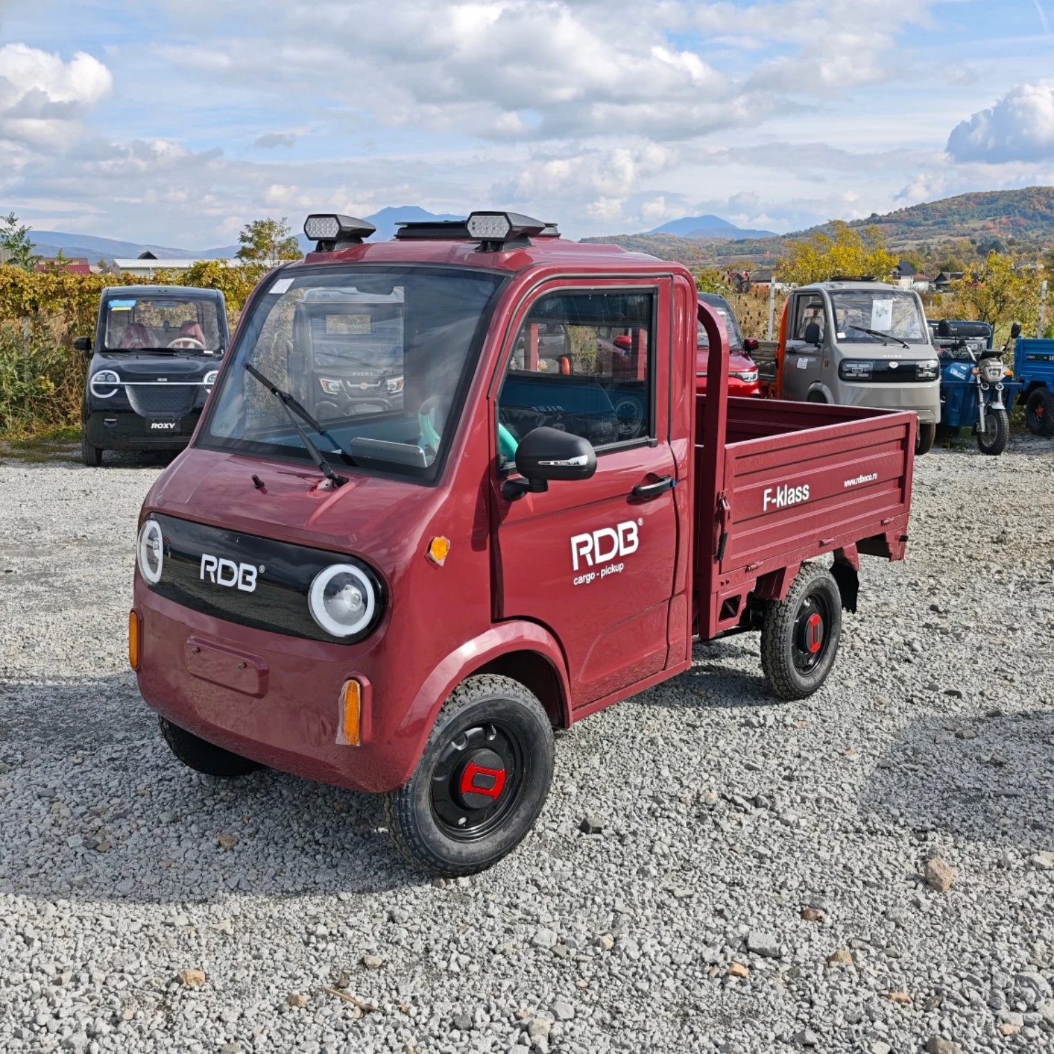 RDB F-Klass - Camioneta Electrica cu remorca basculabila, motor 1500W max, viteza max 25km/h,Omologata, CIV inclus, baterie 72V 58Ah, autonomie 34 - 50 km [34]