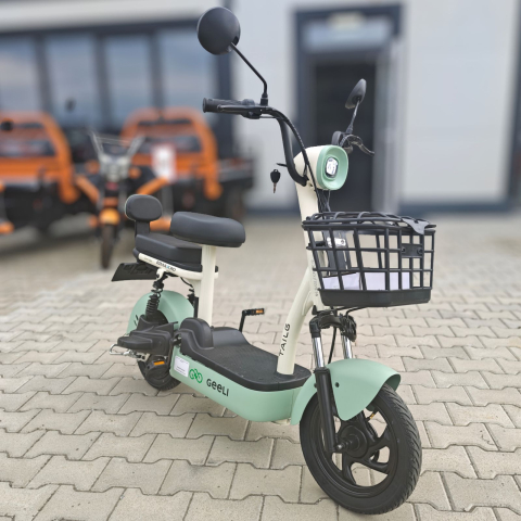 Scuter Electric Geeli - Scuter electric cu pedale fara permis, Geeli BEE, 25km/h, 38 km autonomie max, Omologat