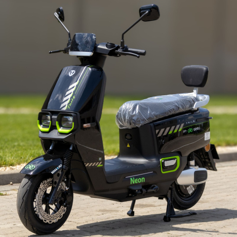Scuter electric fara permis, Geeli NEON, 1200W motor, 25km/h, 55 km autonomie, Omologat 2 persoane [1]