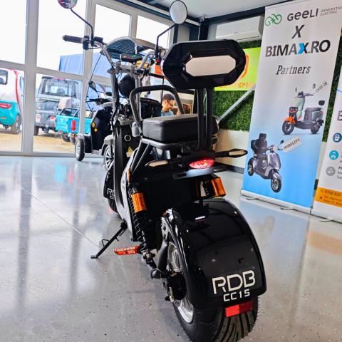 Scuter electric Harley CC15 motor 2000W, roti late, 25km/h fara permis, 2 locuri, Acumualtor Litiu, Autonomie max 50km [2]