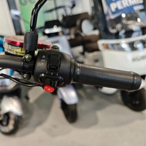 Scuter electric tip Chopper, motor 2000W, 25km/h fara permis, 2 locuri, Acumulator Litiu detasabil, Autonomie max 50km [31]