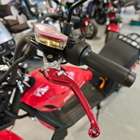 Scuter electric tip Chopper, motor 2000W, 25km/h fara permis, 2 locuri, Acumulator Litiu detasabil, Autonomie max 50km [29]