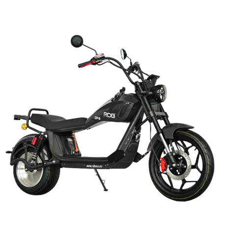 Scuter electric tip Chopper, motor 2000W, 25km/h fara permis, 2 locuri, Acumulator Litiu detasabil, Autonomie max 50km [16]
