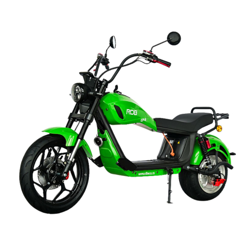 Scuter electric tip Chopper, motor 2000W, 25km/h fara permis, 2 locuri, Acumulator Litiu detasabil, Autonomie max 50km [24]