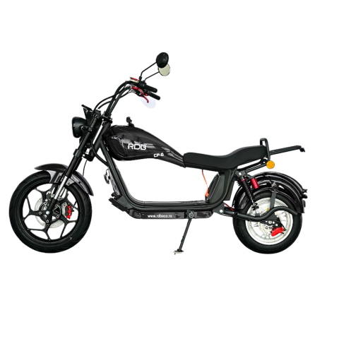 Scuter electric tip Chopper, motor 2000W, 25km/h fara permis, 2 locuri, Acumulator Litiu detasabil, Autonomie max 50km [13]