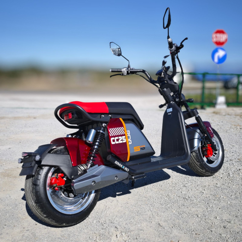 Scuter electric Harley CC25, motor 3000W, 30Ah baterie detasabila, 25km/h fara permis, 2 locuri, Autonomie max 60km [1]
