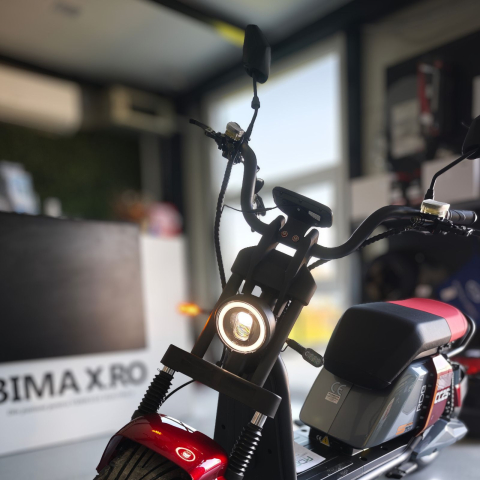 Scuter electric Harley CC25, motor 3000W, 30Ah baterie detasabila, 25km/h fara permis, 2 locuri, Autonomie max 60km [13]