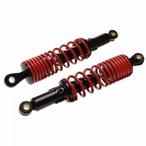 Suspensii Triciclu Electric - Set 2 amortizoare (telescoape, suspensii) spate, 31.2cm intre gauri, ~34 cm lungime totala, universale