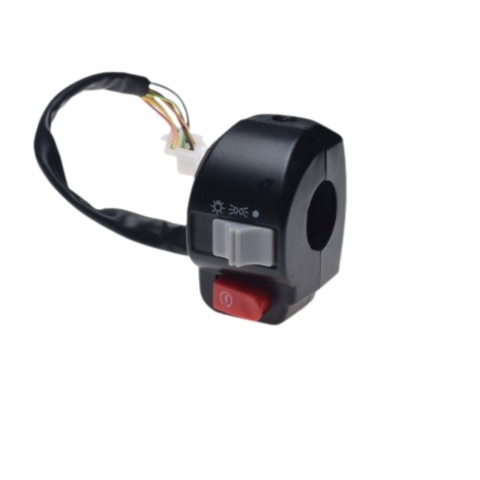 Electroride / OUDIE - Set butoane lumini si claxon universale partea dreapta cu suport oglinda M8