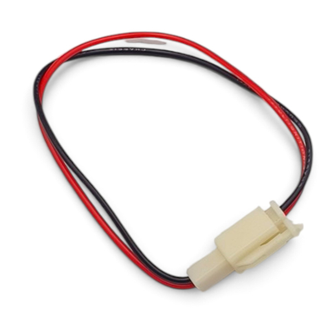 Conectori - Sigurante - Set conector Alb mama - tata, 2 pini, cu fire de 25cm