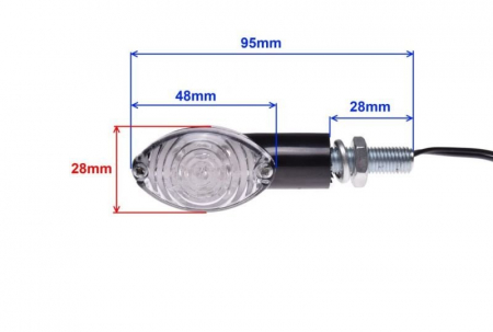 Set lampi semnalizare LED - Alb [2]