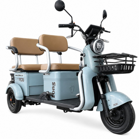 Vehicule electrice - Tricicleta electrica 2 persoane, 200W motor, Carte RAR inclusa, RDB LONG