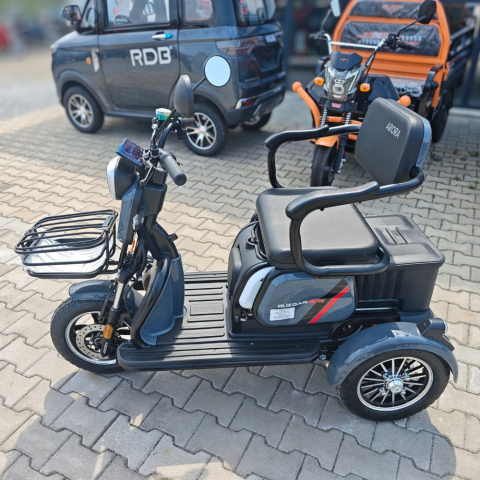 Tricicleta Electrica Adulti Fara Permis (25km/h), autonomie 35-50km, 60V 20Amperi, Carte RAR inclusa, Arora Ruzgar [11]