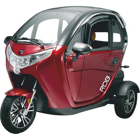 Mașini Electrice cu și fără permis - Tricicleta Electrica cu cabina, tip masina electrica, viteza max 25km/h, 1000W, 2 locuri, RDB T414