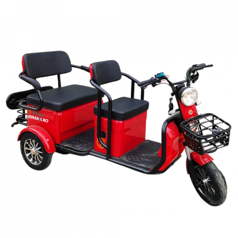 Tricicleta electrica Jinpeng Eco Ride XD, 2 locuri, 25km/h fara permis, motor 2100w [10]