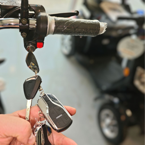 Tricicleta electrica tip scuter RDB CC09, viteza 25km/h fara permis, motor 2000W, autonomie 30-50km [3]