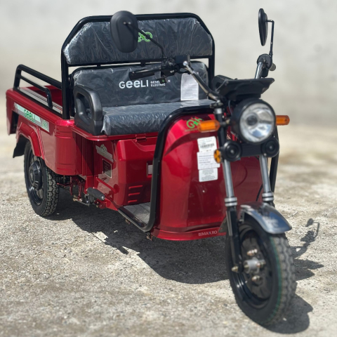 Vehicule electrice - Triciclu Electric cu bena, motor 1500W, Fara Permis, Autonomie 50-80km, CIV INCLUS