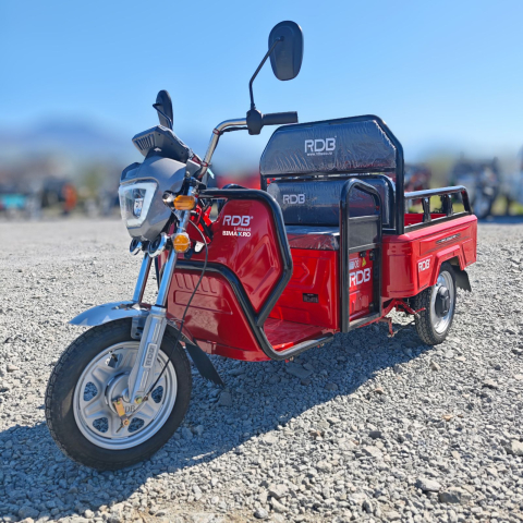 Tricicleta Electrica Adulti Fara Permis - Triciclu Electric cu remorca 1350W, Fara Permis (viteza max 25km/h), RDB L-KLASS 4, Omologata, CIV inclus